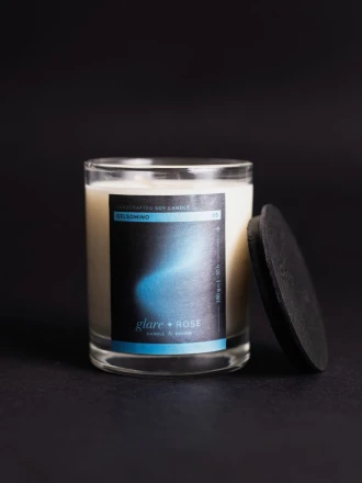 Candela al gelsomino in vetro